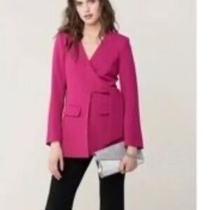 Diane von Ferstengerg Pink wrap blazer jacket